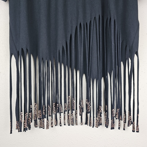 Collina Strada homecoming fringe embellished butterfly black & pink t-shirt - Picture 12 of 15